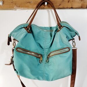 Big Buddha Nylon duffle crossbody, Turquiose, Blue, Green